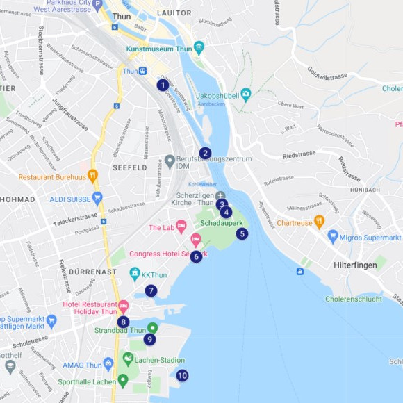 Situationsplan Thun Situationsplan Thun